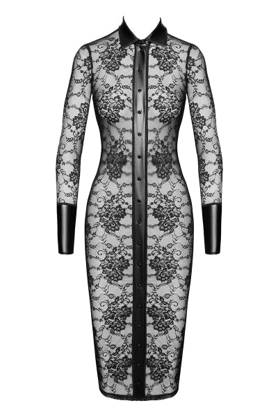 Robe fourreau Noirelle F376 - Noir Handmade